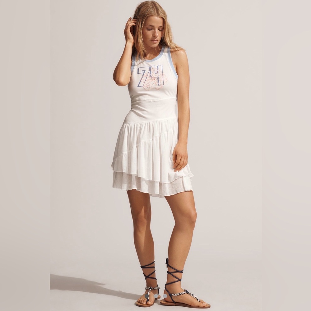 NWT Anthropologie Daily Practice Varsity Sleeveless Midi Tank Dress - Picture 4 of 6